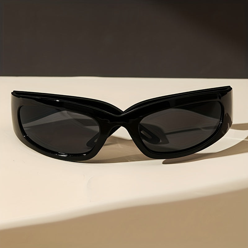 Y2K Wrap Around Sunglasses One-Piece Shield Glasses UV400