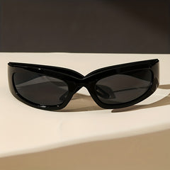 Y2K Wrap Around Sunglasses One-Piece Shield Glasses UV400
