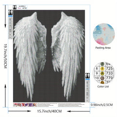 Angel Wings Cross Stitch Kit Diamond Embroidery Decor