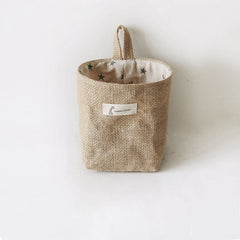 Wall Mounted Cotton And Linen Storage Bag Hanging Bag Dormitory Storage Bag