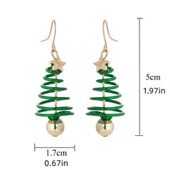 Christmas Tree Earrings Pendant Girls Gift