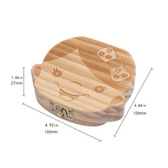 Wooden Keepsake Tooth Organizer Box for Children