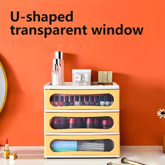 Desk Organizer Storage Box Plastic Drawer Style Storage Box Desktop Office Suppl