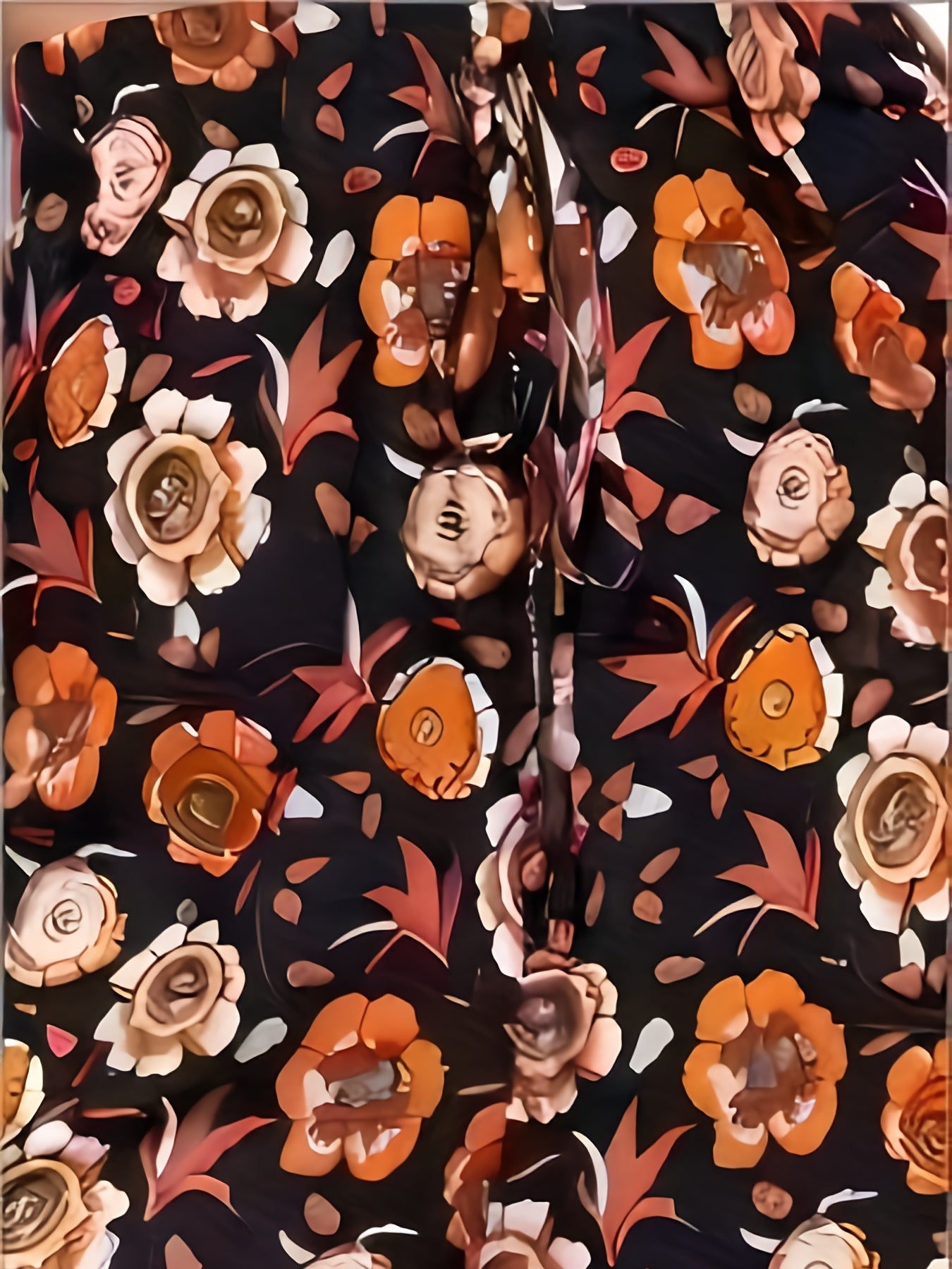 Floral Print Drawstring Pants Boho High Waist Pants