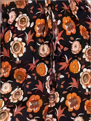 Floral Print Drawstring Pants Boho High Waist Pants
