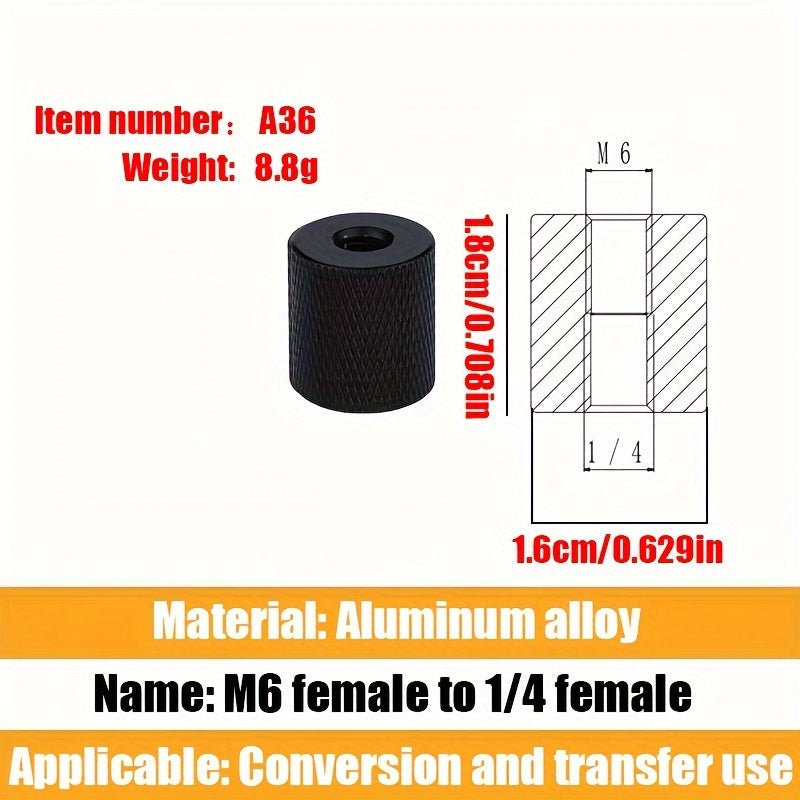 Camera Mount 1/4 Female to M4-M10 Screw Adapter for Tripod Accessories