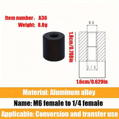 Camera Mount 1/4 Female to M4-M10 Screw Adapter for Tripod Accessories