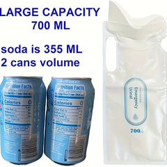 12pcs Disposable Urine Bags 700ml Portable Vomiting Bag for Travel Camping
