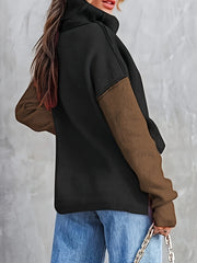 Turtle Neck Pullover Sweater for Women