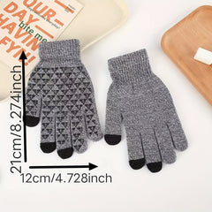 Winter Knit Gloves Cycling Gloves Coldproof Touch Screen Warm Gloves Men Women