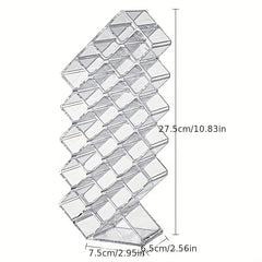 Fish Shape Lipstick Holder Organizer Clear 10 G