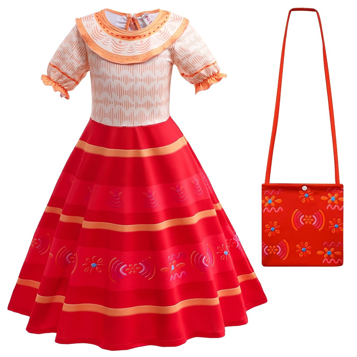 Encanto Cosplay Magic Dress & Bag Full House Show Costume Halloween Role Play