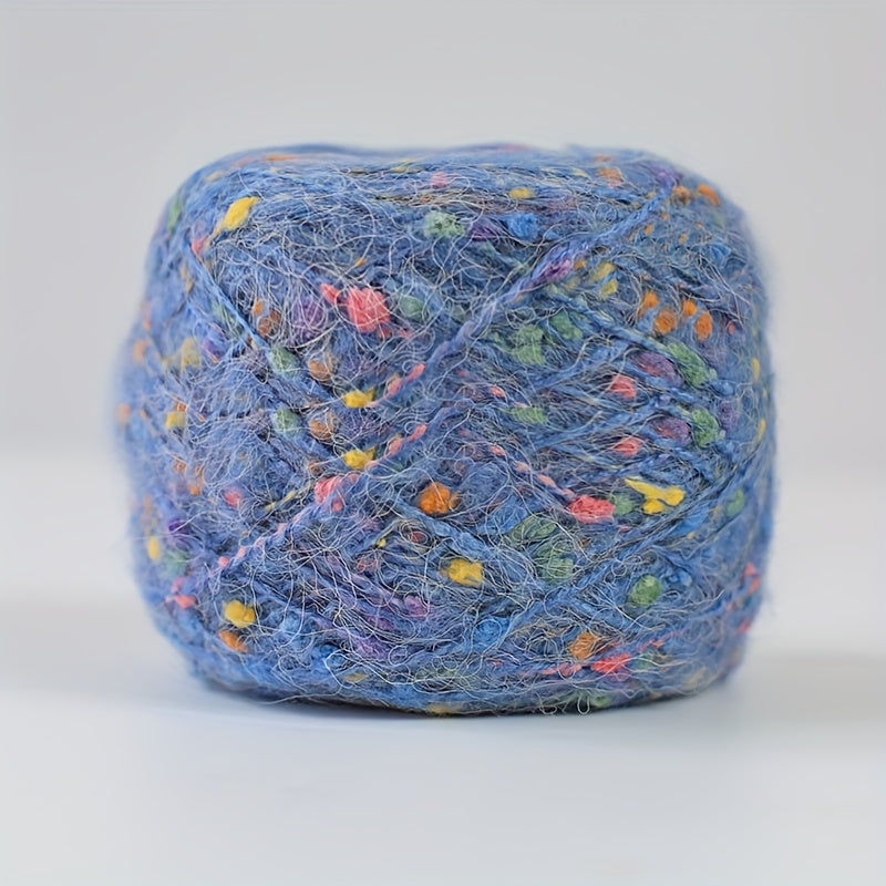 Rainbow Sugar Bean Mohair Yarn Ball Medium Thick Soft Warm Wool Yarn