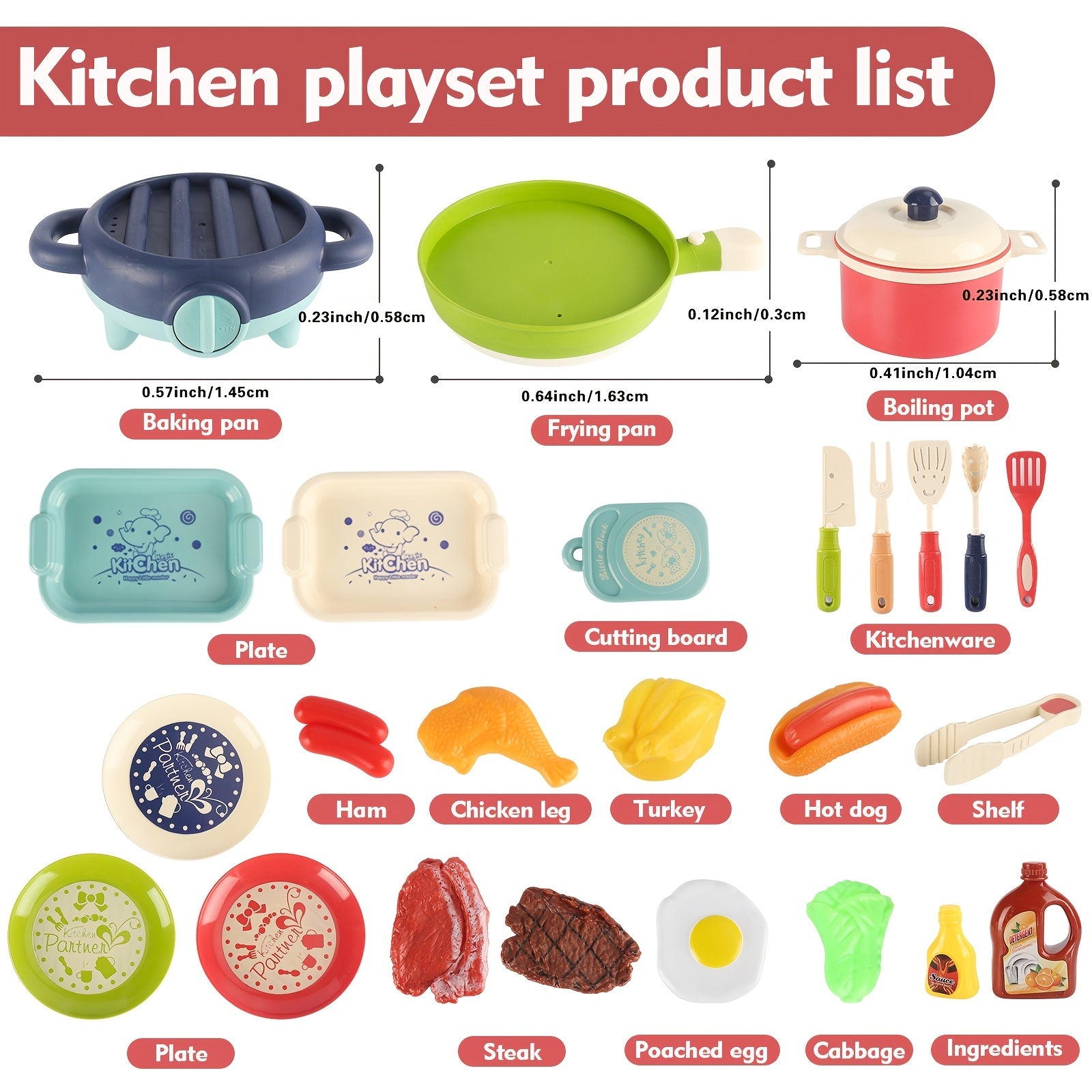 Kitchen Cooking Toy Set Educational Lighting Music Oven Play Accessories