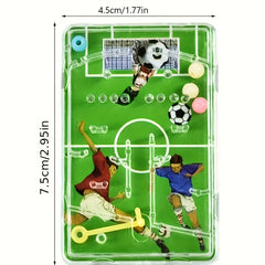 12pcs Football Maze Puzzle Games Plastic Party Favors Soccer Ball Player Figures