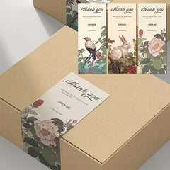 50pcs Vintage Thank You Sticker Seal Label for Manicures, Journal, Gift Wrap