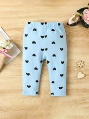 5pcs Toddler Baby Leggings Elastic Waist Pants Set