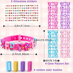 DIY Bracelets Jewelry Making Kit with Charm Stickers Girls Kids