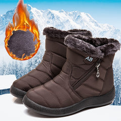 Women's Waterproof Snow Boots Plush Lined Short Boots