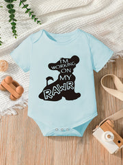 Baby Boys Rawr Short Sleeve Onesie