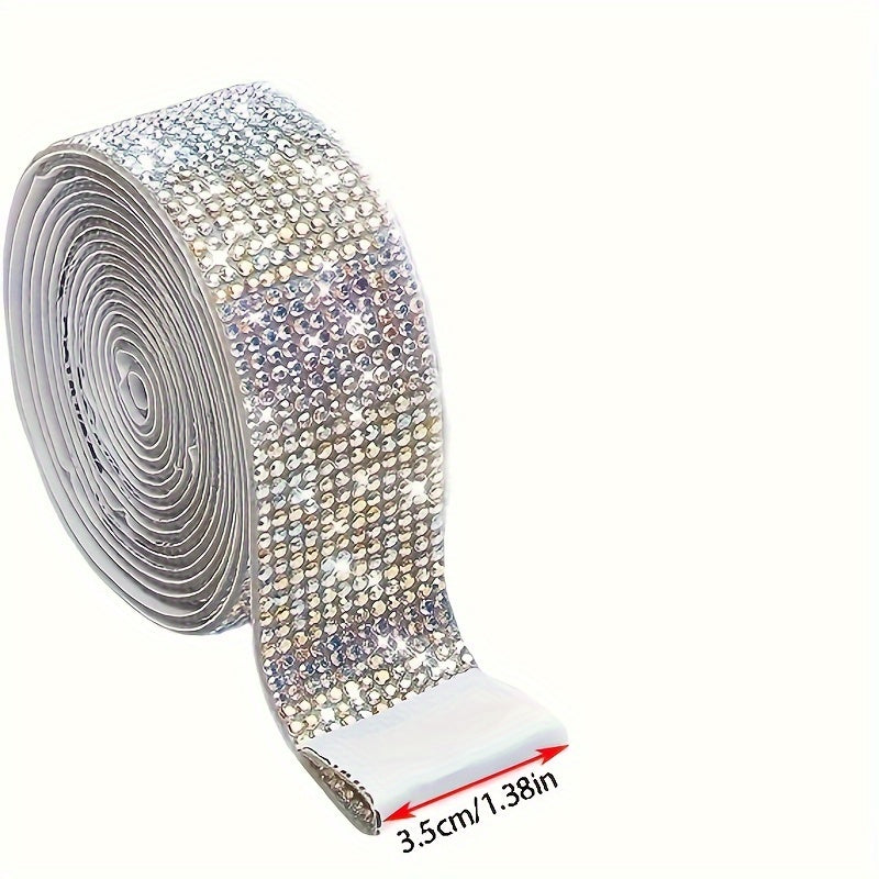 91m Rhinestone Glitter Ribbon for Craft Art Wedding Cake Decoration