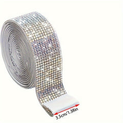 91m Rhinestone Glitter Ribbon for Craft Art Wedding Cake Decoration