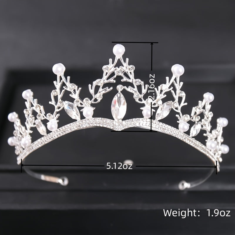 Vintage Golden Crown Tiara for Women Queen Bride Bridesmaid