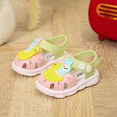 JIAGEYA Cartoon Sandals For Baby Girls Lightweight Anti Slip Sandals