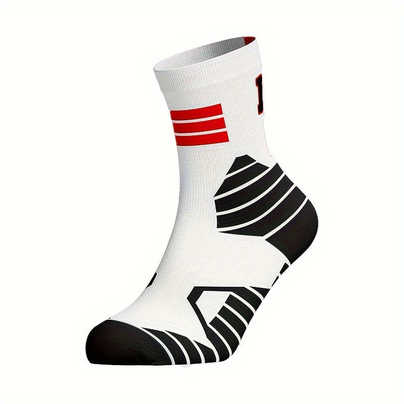 Basketball Socks Mid calf Thick Cushion Crew Socks Men Women Boys