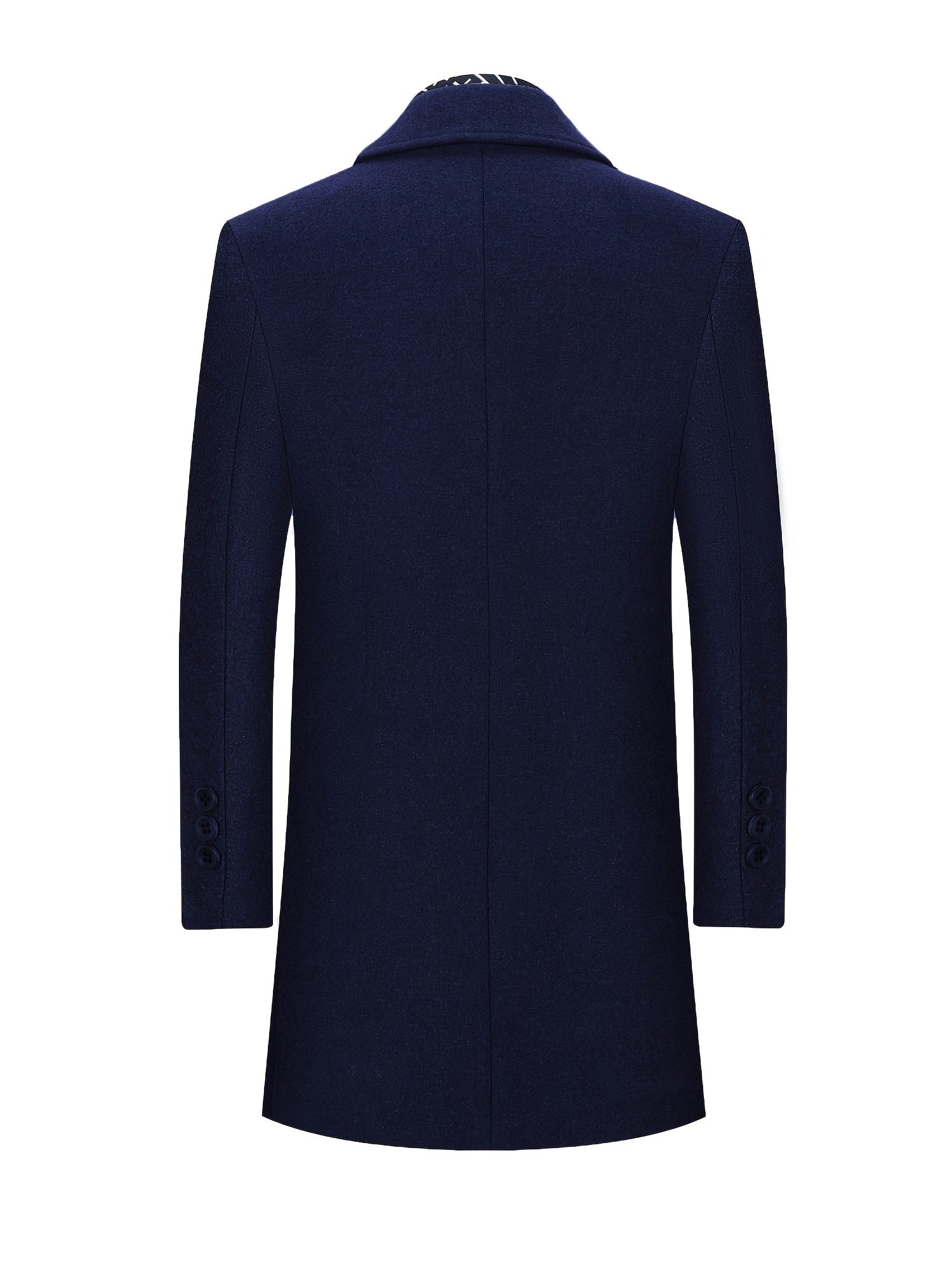 Men's Woolen Coat Long Windbreaker Jacket