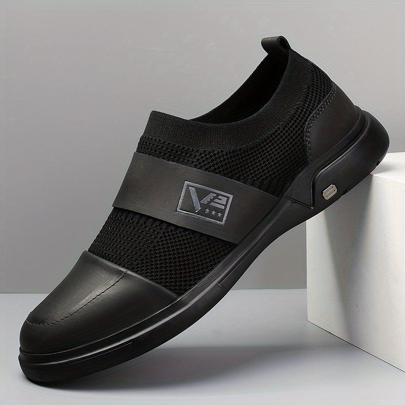 Men's Knit Loafers Slip On Casual Shoes for Travel Jogging