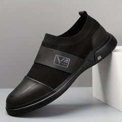 Men's Knit Loafers Slip On Casual Shoes for Travel Jogging