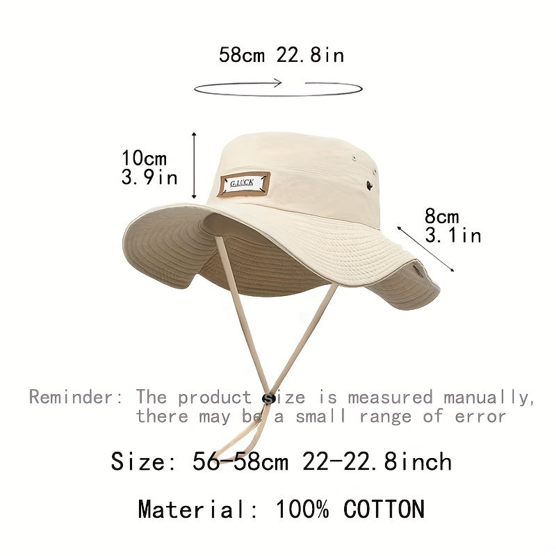 Luck Bucket Hats Sun Protection Wide Brim Hat Travel Hiking Outdoor Hats