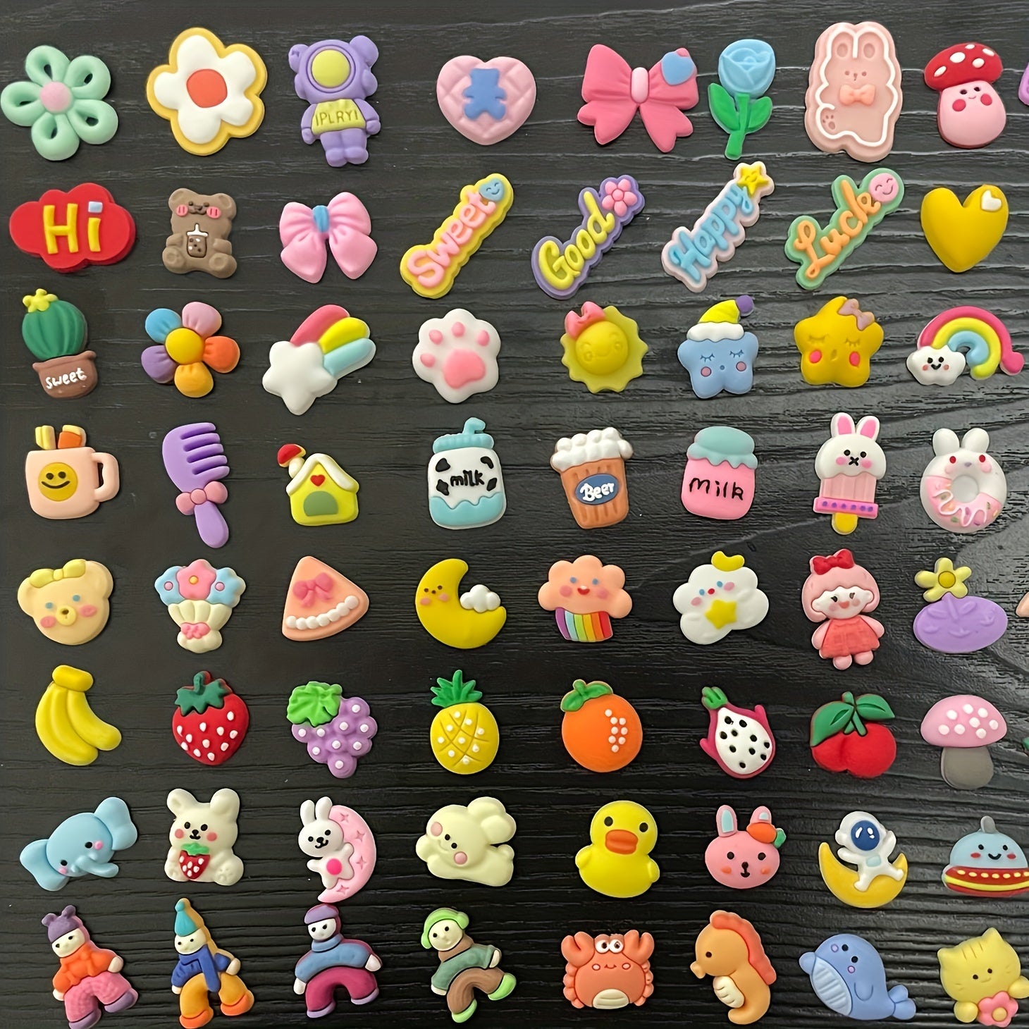 30pcs Cartoon 3D Soft Rubber Stickers for DIY Decorations