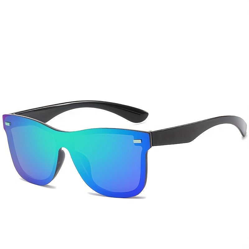 One Piece Frameless Cyberpunk Sunglasses for Women