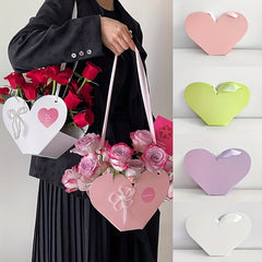 Standable Hand Flower Box Bouquet Packaging Gift Flower Arrangement