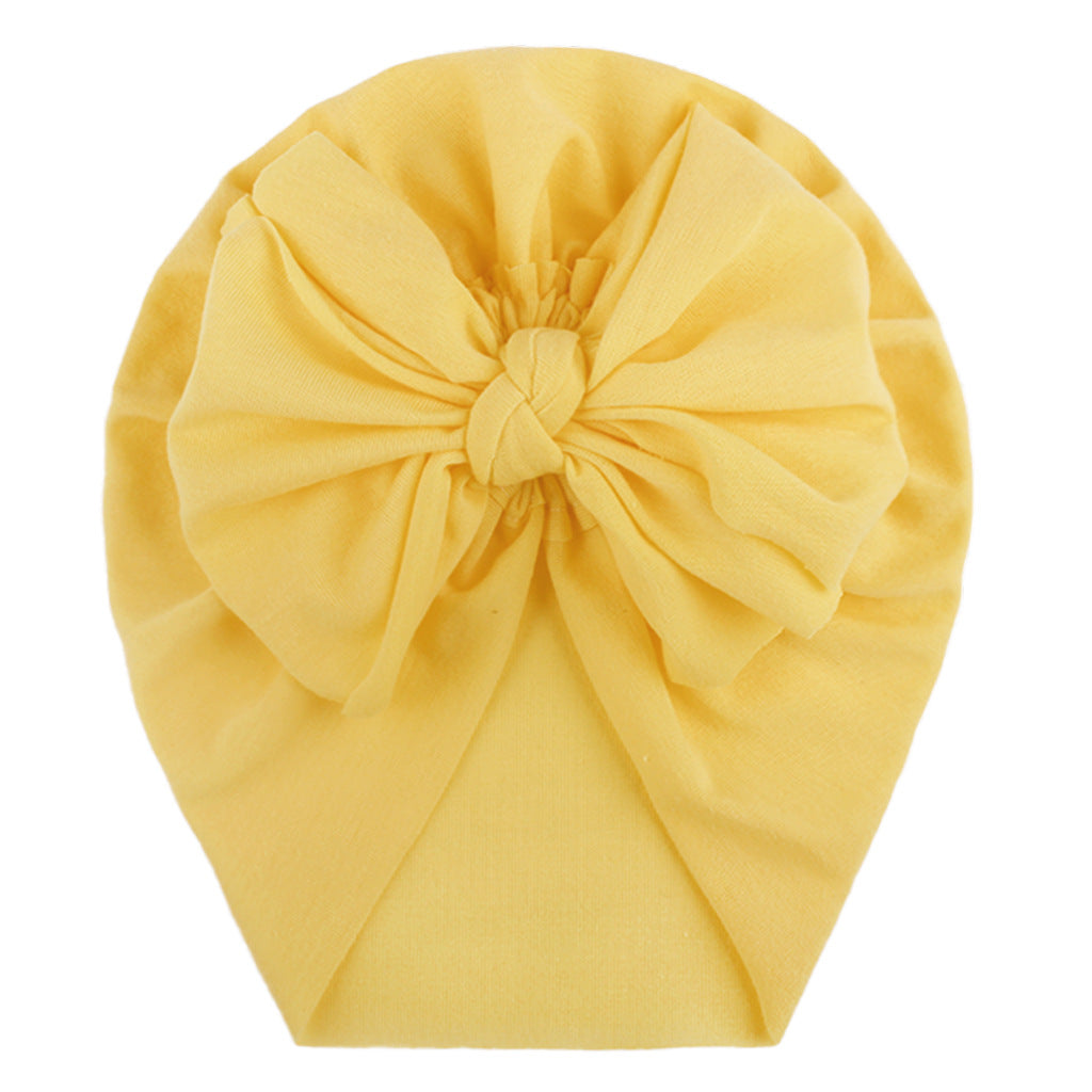 Infant Bow Decor Beanie Caps Turban for Baby Boys and Girls