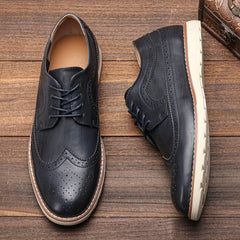 Men's Brogue Derby Shoes Non Slip Dress Shoes For Wedding Business
