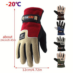 Men's Winter Fleece Thermal Gloves for Cycling & Sports