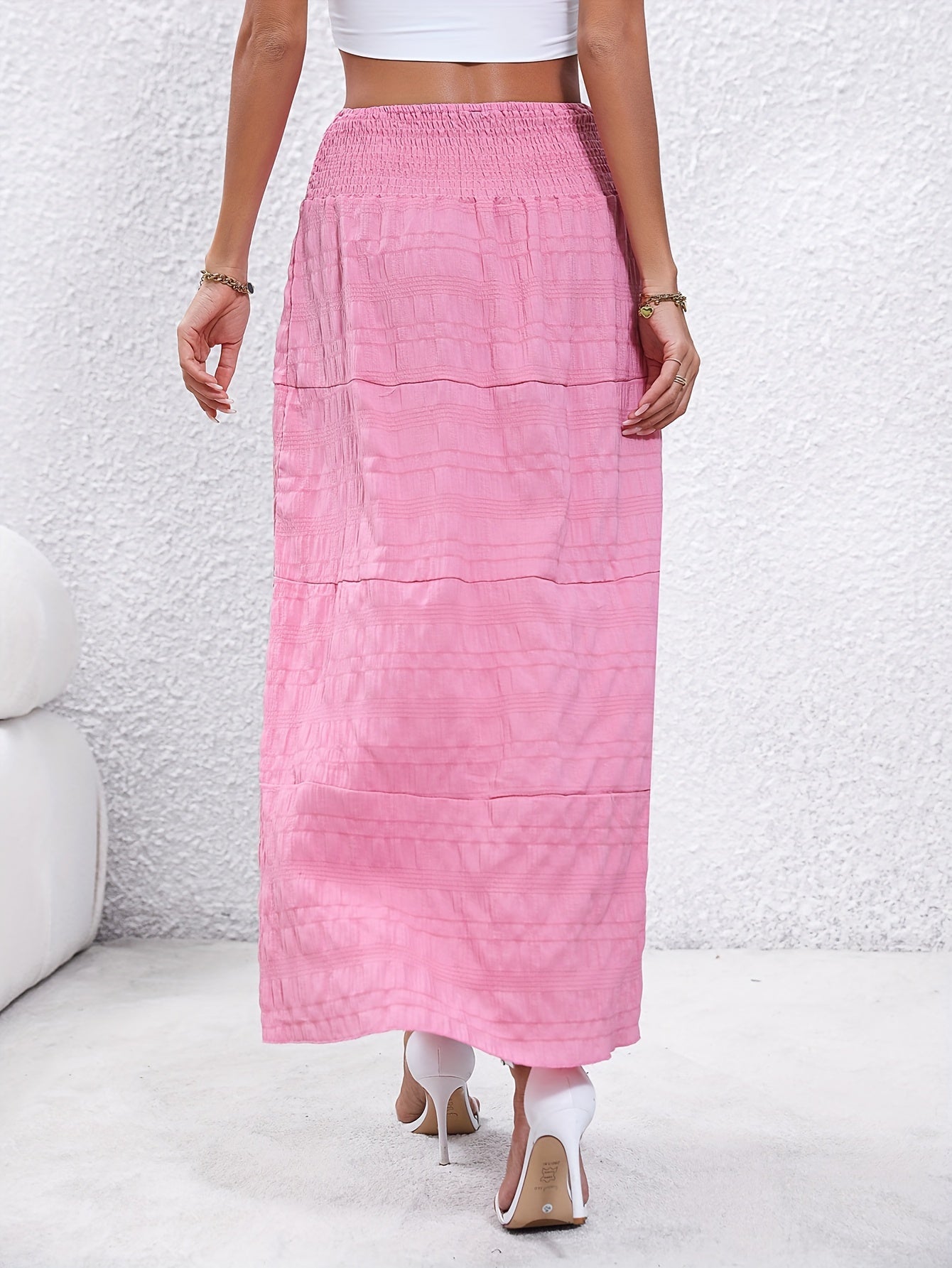 Summer Maxi Skirt High Waist Long Women's Clothing