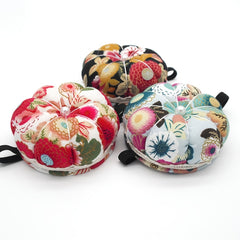 Pumpkin Shape Sewing Pincushion with Wrist Strap