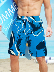 Men's Swim Trunk with Drawstring Waist Band for Beach Pool