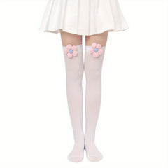 Floral Accessories Over The Knee Socks Women's Stockings