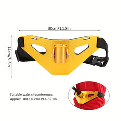 Adjustable Fishing Strap With Rod Holder Waist Belt for Boat Fishing