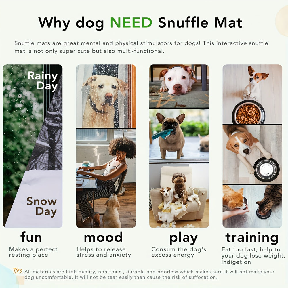 Eco-Friendly Pet Snuffle Mat for Foraging Skills Training