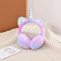 Unicorn Warm Earmuffs Winter Coldproof Rabbit Earmuffs