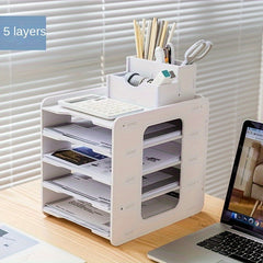File Shelf Storage Information Shelf Desktop Creative Office Classified