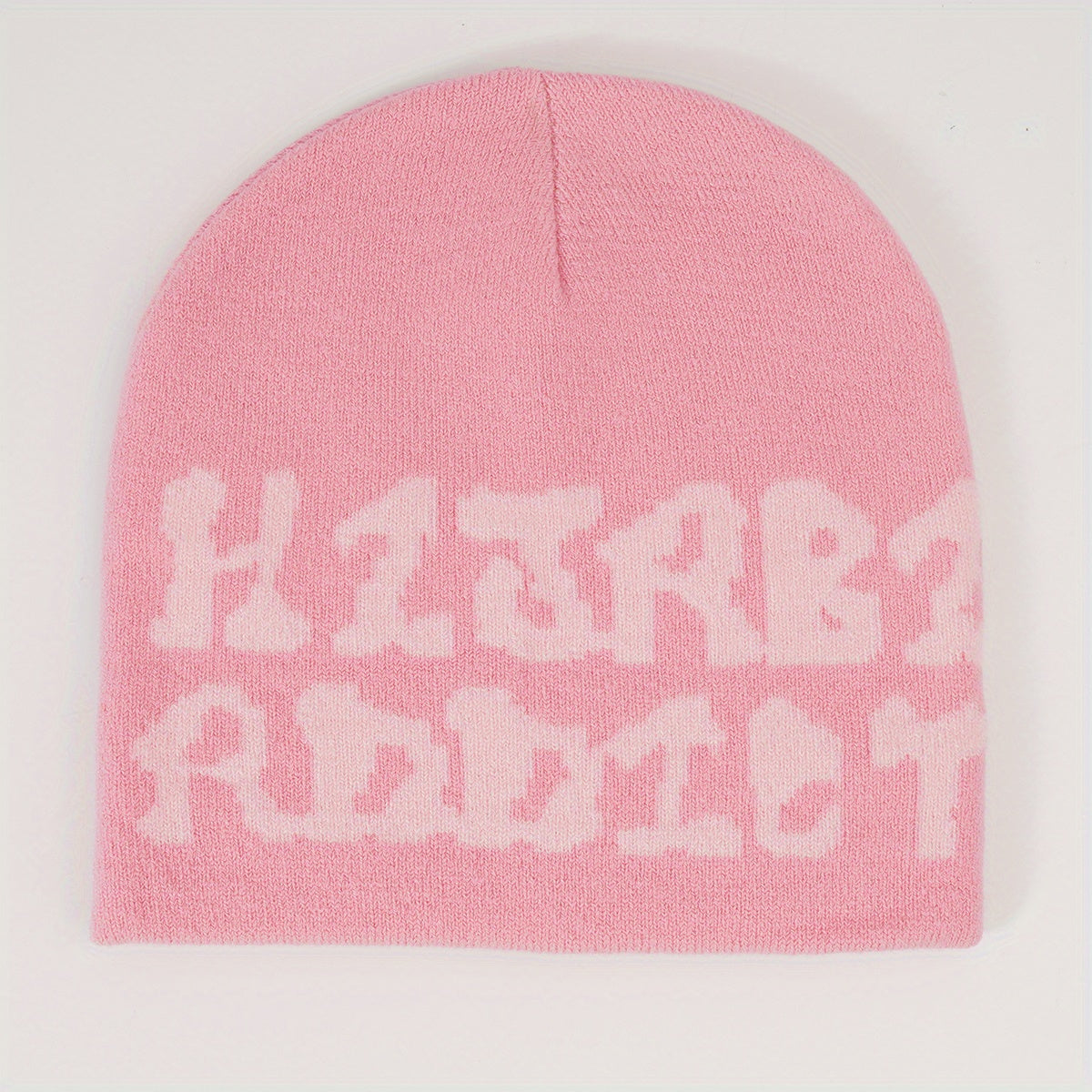 Y2K Hip Hop Letter Jacquard Beanie Warm Knit Hat