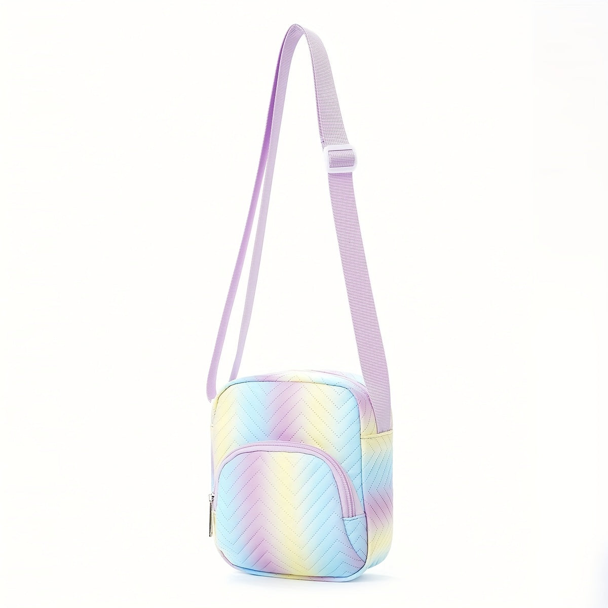 Sweet Gradient Mini Crossbody Bag Rainbow Girl Diagonal Bag Adjustable Strap