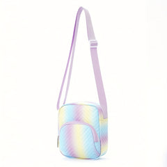 Sweet Gradient Mini Crossbody Bag Rainbow Girl Diagonal Bag Adjustable Strap